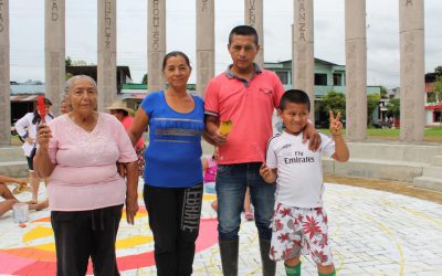 Europa Cree en Colombia: Con un mural, los habitantes de El Tigre rindieron homenaje a las  víctimas de la violencia